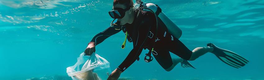 La transitions écologique plongée et déchets sous-marins